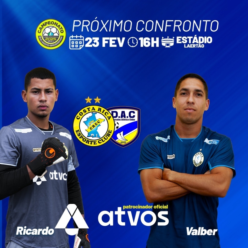 Costa Rica enfrenta o Dourados no Laertão em busca da vitória no Campeonato Estadual neste domingo